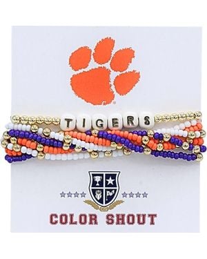 Color Shout Clemson Lucky 7 Bracelet Set - Blue