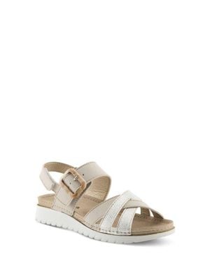 Flexus by Spring Step Cabianna Ankle Strap Sandal - Natural