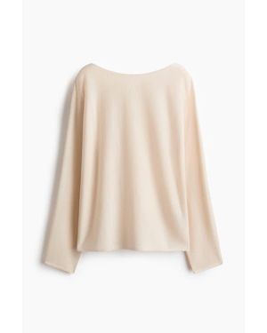 H&M Boat-Neck Sweater - Natural