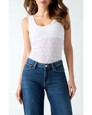 Guess Matilde Lace Tank Top - Blue