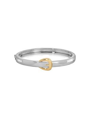 Native Gem Hipster Belt Bangle Bracelet - Metallic