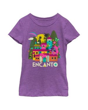Encantto Girls' Casa Magic Graphic Tee - Purple