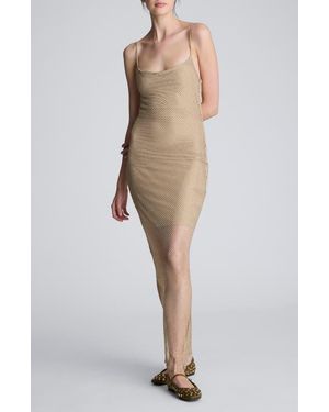 Kenneth Cole Mesh Maxi Slipdress - Multicolor