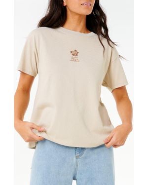 Rip Curl Cala Nights Relaxed Graphic T-Shirt - Gray