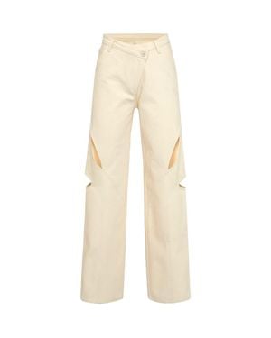 Jendue Chaby Cut Out Pants - Natural