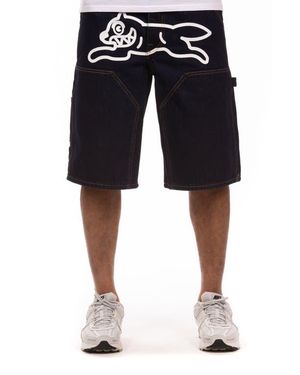 ICECREAM Stick Denim Shorts - Black