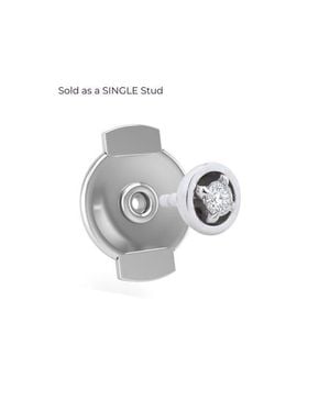 Seed2Stone Center-Of-Attention Back-Off Stud - Metallic