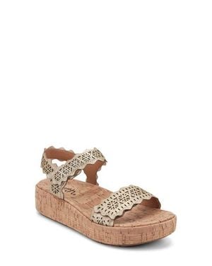 Earth Slata Ankle Strap Platform Sandal - Multicolor