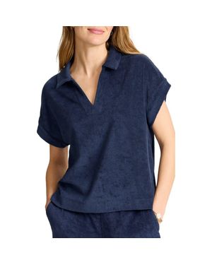Tommy Bahama Suncoast Terry Cloth Polo - Blue