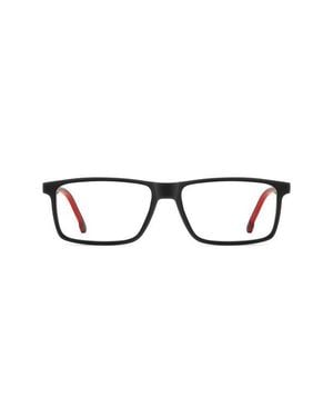 Carrera 56Mm Rectangular Optical Glasses - Black