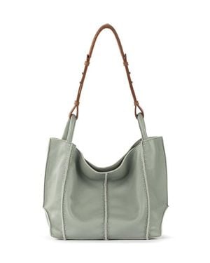 The Sak Los Feliz Medium Tote Leather Bag - Green
