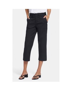 NYDJ Utility High Waist Crop Pants - Blue