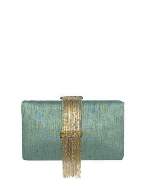 Simitri Fringe Clutch - Green