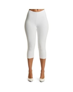 Naked Wardrobe Smooth Sculpt Crop Leggings - White