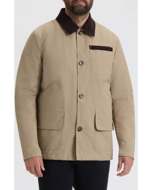 HUNTER Water Repellent Canvas Barn Jacket - Natural