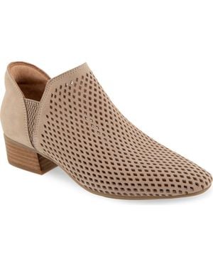 Gentle Souls Fran Perforated Bootie - Brown