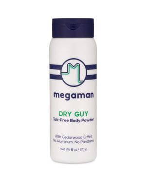 megababe Megaman Dry Guy Talc Free Body Powder - Blue