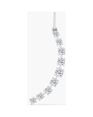 Everlee Orbit Moon Lab Diamond Pendant - White
