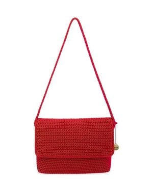 The Sak Marlow Crochet Flap Shoulder - Red
