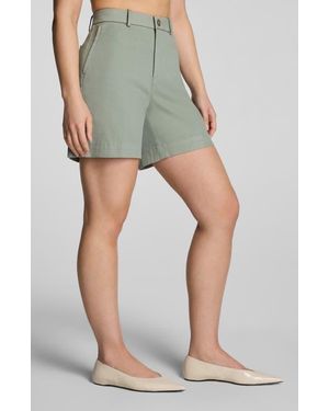 Spanx Spanxsupersmooth High Waist Stretch Twill Shorts - Green