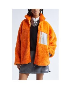 Sandy Liang Rain Fleece Jacket - Orange