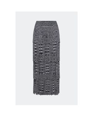 Simon Miller Za Za Knit Fringe Skirt - Gray