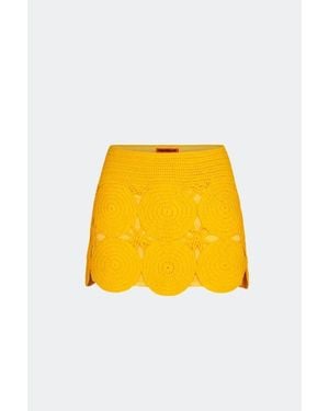 Simon Miller Crochet Beep Beep Mini Skirt - Yellow