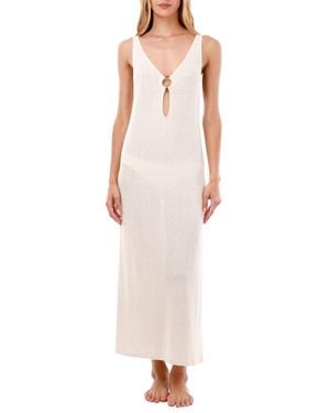 MALAI Reef O-Ring Sheer Cover-Up Dress - Pink