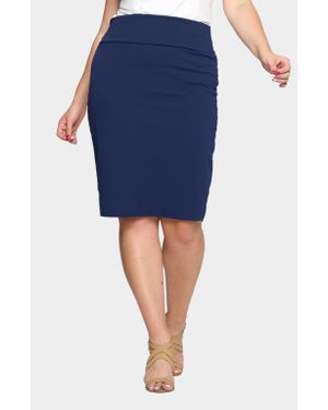 L I V D Molly Pencil Skirt - Blue