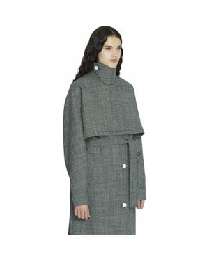 Lanvin Wool Trench Coat - Gray