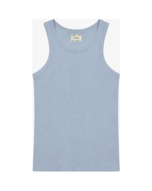 CALIFORNIA INCLINE Ribbed Tank - Blue