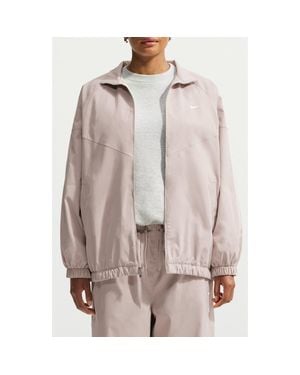 Nike Embroidered Logo Jacket - Brown