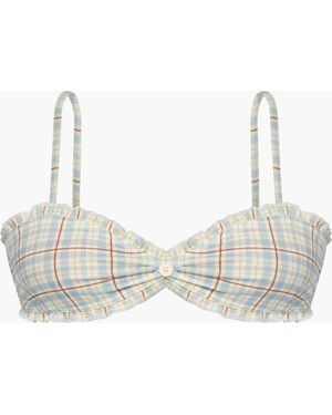 Oddli Bralette Bikini Top - Blue