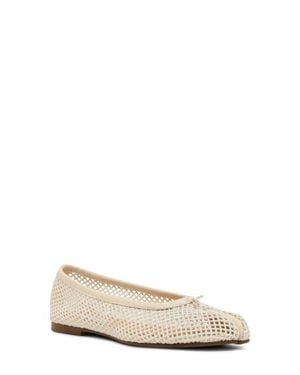 Steve Madden Calico Split Toe Ballet Flat - Natural