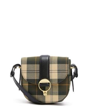 Barbour Elm Tartan Crossbody Bag - Green