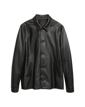 Rick Owens Brad Leather Jacket - Black