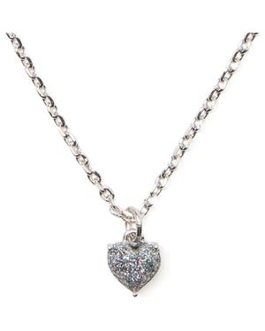 Kate Spade Mini Glitter Heart Pendant Necklace - Metallic