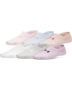 Under Armour Vanish 6-Pack No-Show Socks - Pink