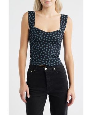 Reformation Hester Crepe Top - Blue
