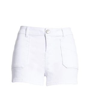 1822 Denim Butter High Waist Denim Shorts - White