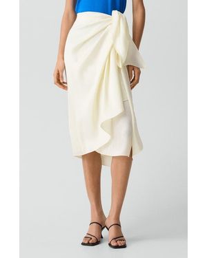 Theory Convertible Satin Skirt - Natural