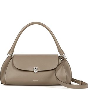 NOIRGAZE Scallop Calf Leather Bag - Metallic