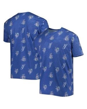 Boxercraft Hartford Yard Goats Allover Print Crafted T-Shirt - Blue