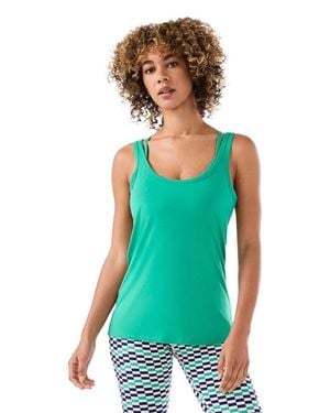Tavi Fitted Swoop Tank - Green