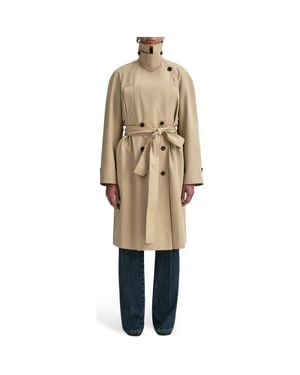 A.L.C. Asher Cotton Blend Trench Coat - Natural