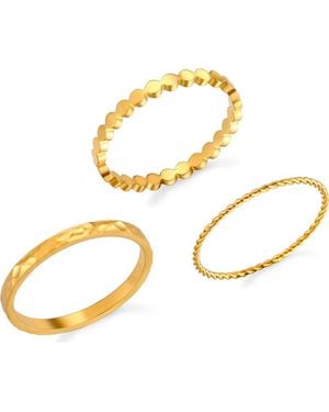 Atolea Daily Rings Set - Metallic