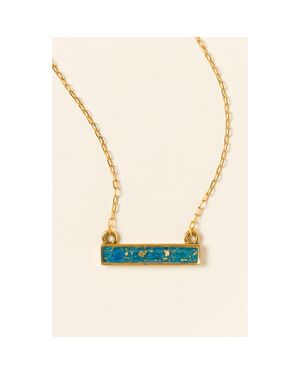 Uncommon Goods Flecks Of Birthstone Necklace - Metallic