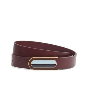 Rag & Bone Lenox Leather Belt - Purple