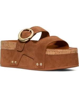 Kate Spade Halo Platform Sandal - Brown