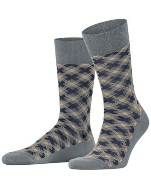 FALKE Smart Check Dress Socks - Gray